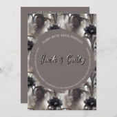 Gotische stijl donkere bruiloft uitnodiging (Voorkant / Achterkant)