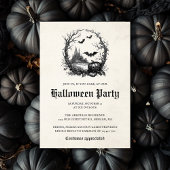 Gotische  stijl illustratie Halloween Party Kaart