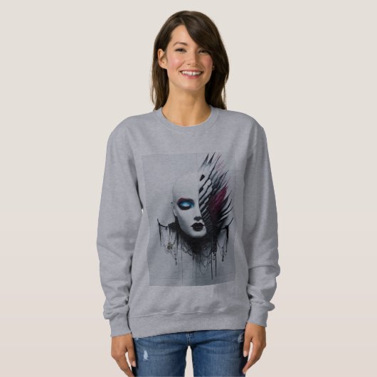 Gotische stijl Tiara Art-Fierce & Protective Desig Trui (Voorkant volledig)