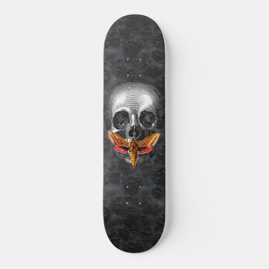 Gotische stilte van de Skulls Moth Dark Persoonlijk Skateboard (Voorkant)