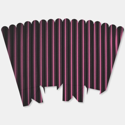 Gotische strepen bedankdoosjes (Ongevouwen)