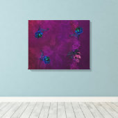 Gotische surrealistische Rozen Canvas Afdruk (Insitu (Houten vloer))