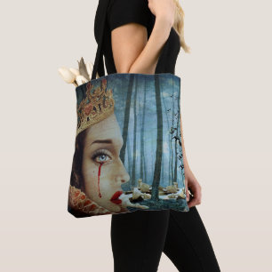 Gotische Surrealistische Unieke Collage van Sad Qu Tote Bag
