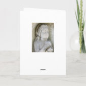 Gotische Sympathie Kaart Engel oud graf BLANK BINN (Achterkant)