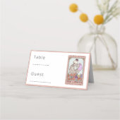 Gotische Tarot Kaart Lovers Place Card Plaatskaartje (Achterkant)