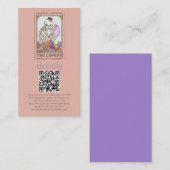 Gotische Tarot Kaart QR bruiloft details (Voorkant / Achterkant)