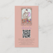 Gotische Tarot Kaart QR bruiloft details (Voorkant)