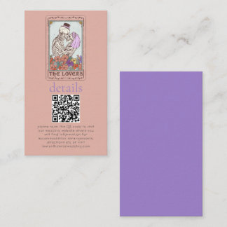 Gotische Tarot Kaart QR bruiloft details