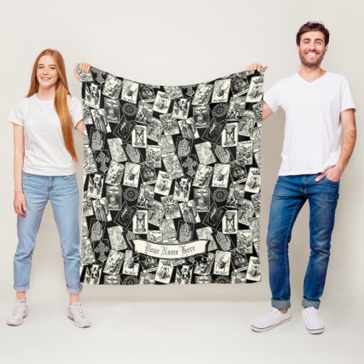 Gotische Tarot Kaart Victoriaans Witchcraft Apothe Fleece Deken (In situ)