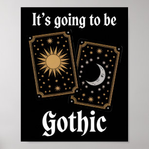 Gotische Tarot Kaarten Fortuin Middeleeuwse Litera Poster