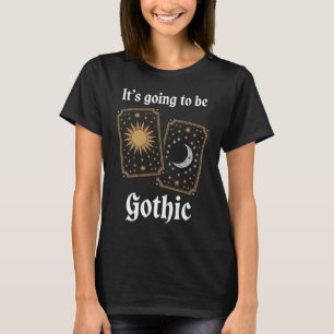Gotische Tarot Kaarten Fortuin Middeleeuwse Litera T-shirt