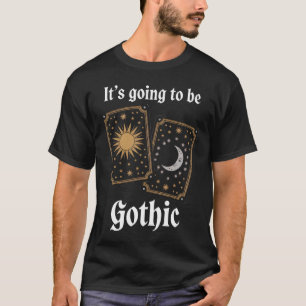 Gotische Tarot Kaarten Fortuin Middeleeuwse Litera T-shirt
