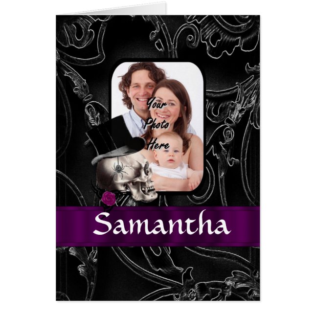 Gotische tattoo schedel (Voorkant)