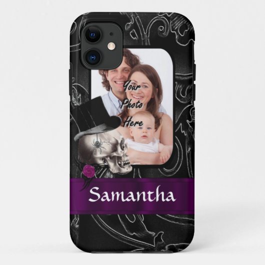 Gotische tattoo schedel Case-Mate iPhone case (Achterkant)