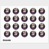 Gotische tattoo schedel ronde sticker (Vel)