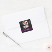 Gotische tattoo schedel vierkante sticker (Envelop)