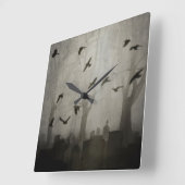 Gotische tijd vierkante klok (Hoek)