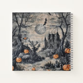 Gotische Toile Halloween Night Notitieboek (Achterkant)