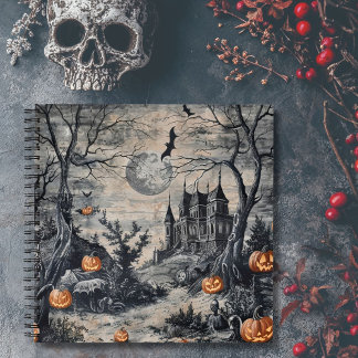 Gotische  Toile Halloween Night Notitieboek