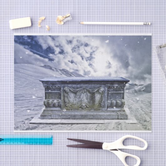Gotische tombe tissuepapier (Craft)