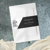 Gotische tot de dood doen ons deel zwart wit bruil uitnodigingen wikkel