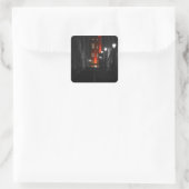 Gotische Trap Vierkante Sticker (Tas)