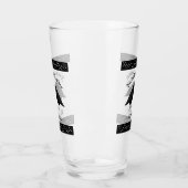 Gotische trouwende kussende raven op maat glas (Links)