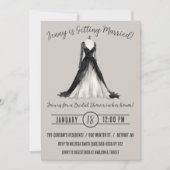 Gotische trouwjurk Vrijgezellenfeest Kaart (Voorkant)