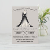 Gotische trouwjurk Vrijgezellenfeest Kaart (Staand voorkant)