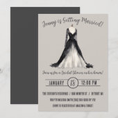 Gotische trouwjurk Vrijgezellenfeest Kaart (Voorkant / Achterkant)