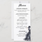 Gotische trouwjurk zwarte jurk waterverfrozen menu (Voorkant)