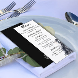 Gotische trouwjurk zwarte jurk waterverfrozen menu