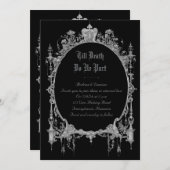 Gotische Trouwkaart | Tot de Dood Ons Scheidt Kaart (Voorkant / Achterkant)