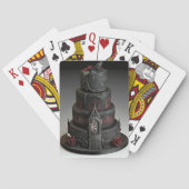 Gotische Trouwtaart Speelkaarten (Achterkant)