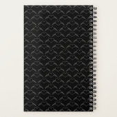 Gotische Trouwvleugel Hart Met Eigen Monogram Planner (Achterkant)