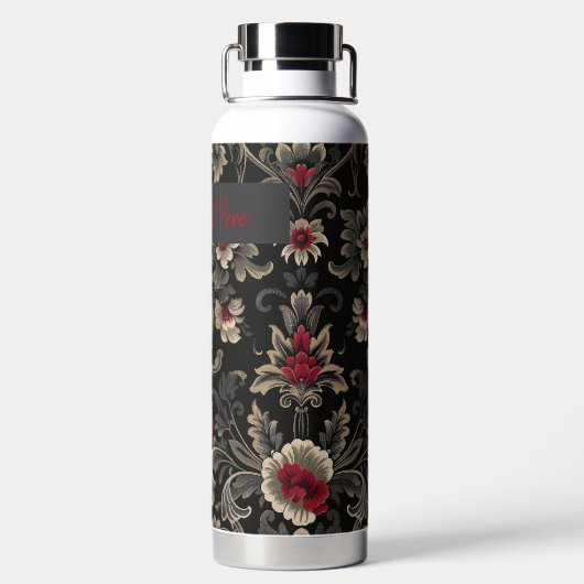 Gotische tuin gepersonaliseerd waterfles (Achterkant)