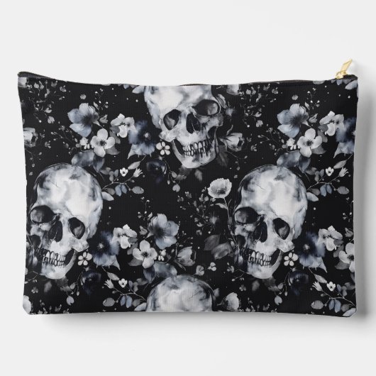 Gotische Tuinschedels en Bloemen Gothic Zomer Etui (Achterkant)
