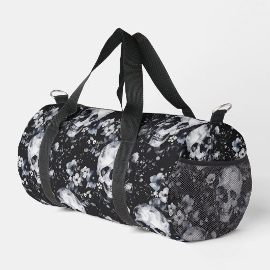 Gotische Tuinschedels en Bloemen Gothic Zomer Plunjezak (Rechterhoek)