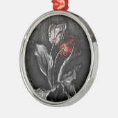 Gotische tulpen metalen ornament (Links)