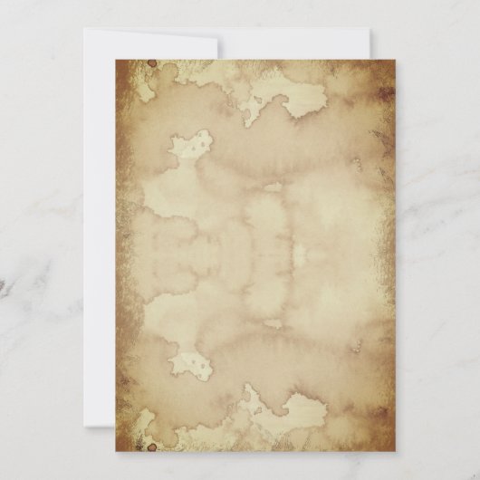 gotische uitnodiging - Spooky Bats & Aged (Achterkant)