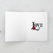 Gotische Valentijn Feestdagen Kaart (Binnen)