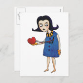 Gotische Valentijn Feestdagenkaart (Voorkant / Achterkant)