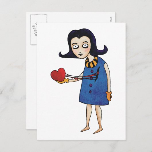 Gotische Valentijn Feestdagenkaart (Voorkant / Achterkant)