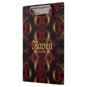 Gotische Valentijn Gold Hearts Dark Arts Klembord (Links)