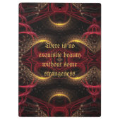 Gotische Valentijn Gold Hearts Dark Arts Klembord (Achterkant)