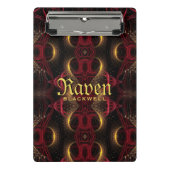 Gotische Valentijn Gold Hearts Dark Arts Mini Klembord (Voorkant)