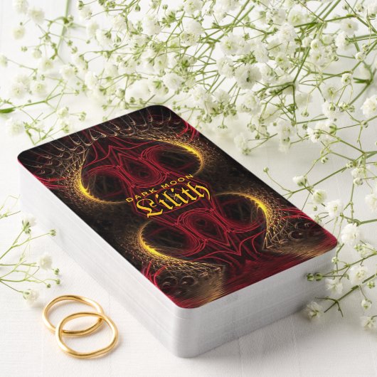 Gotische Valentijn Gold Hearts Dark Arts Pokerkaarten (Insitu (Huwelijk))