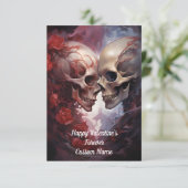 Gotische Valentijn liefde voor altijd Bedankkaart (Staand voorkant)