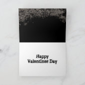 Gotische Valentijn Rood Hart in Krijt Feestdagen Kaart (Binnen)