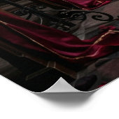 Gotische Valentijnkathedraalhal Poster (Hoek)